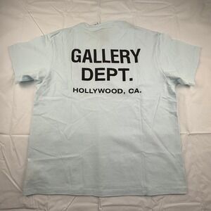 Gallery Dept Hollywood CA Souvenir T-Shirt Light Blue Mens XL Made in USA
